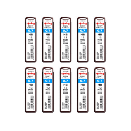 ไส้ดินสอกด 2B rotring ขนาด 0.7มม. 10 กล่อง_0